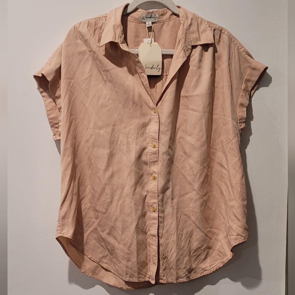 Waverly Blush Pink Button-Up Shirt
